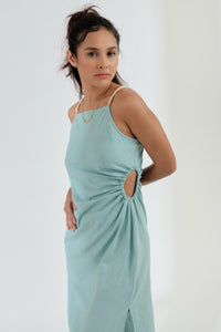 Sol Slip Dress • Aqua