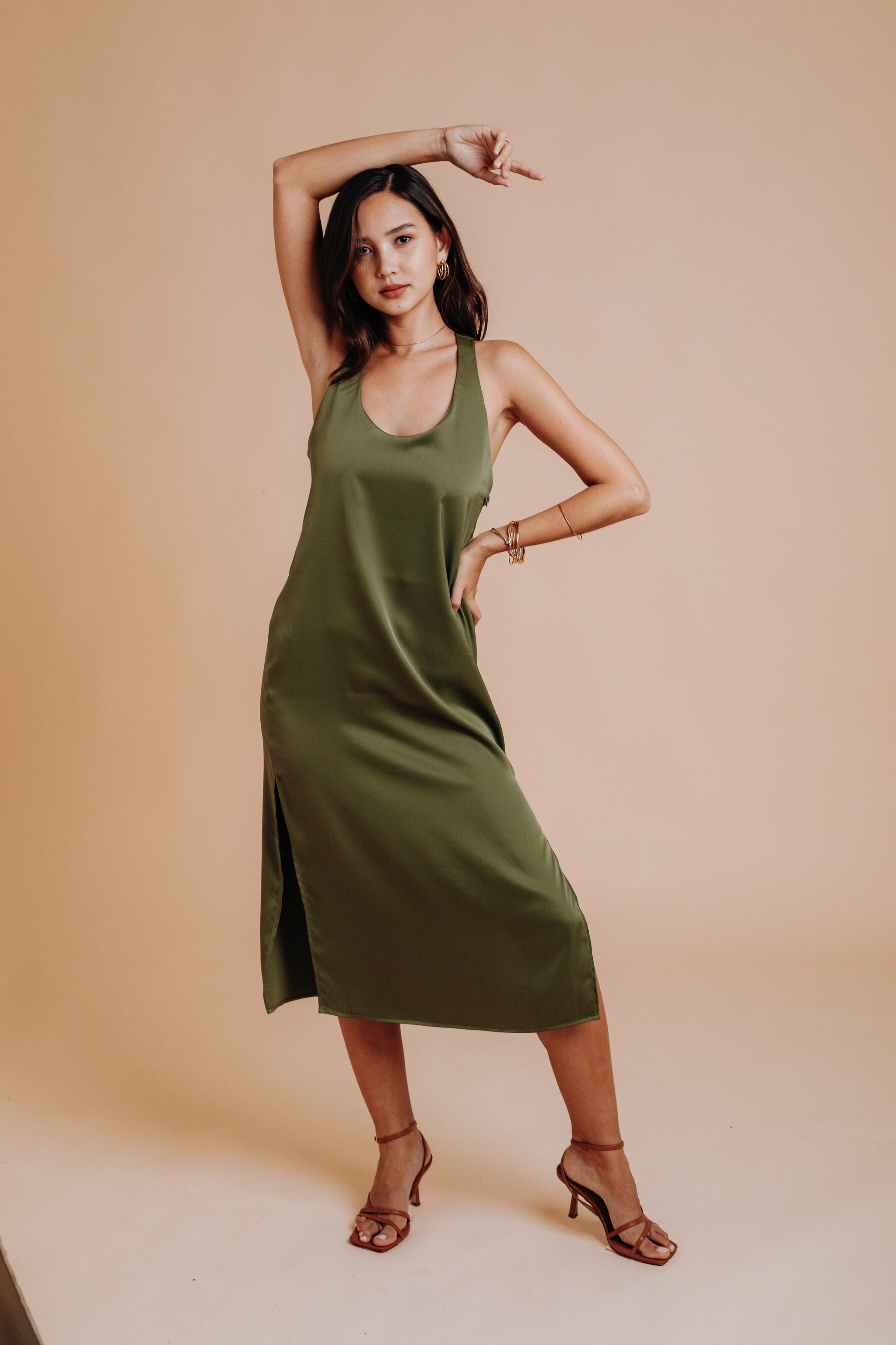 GNO Slip Dress • Olive