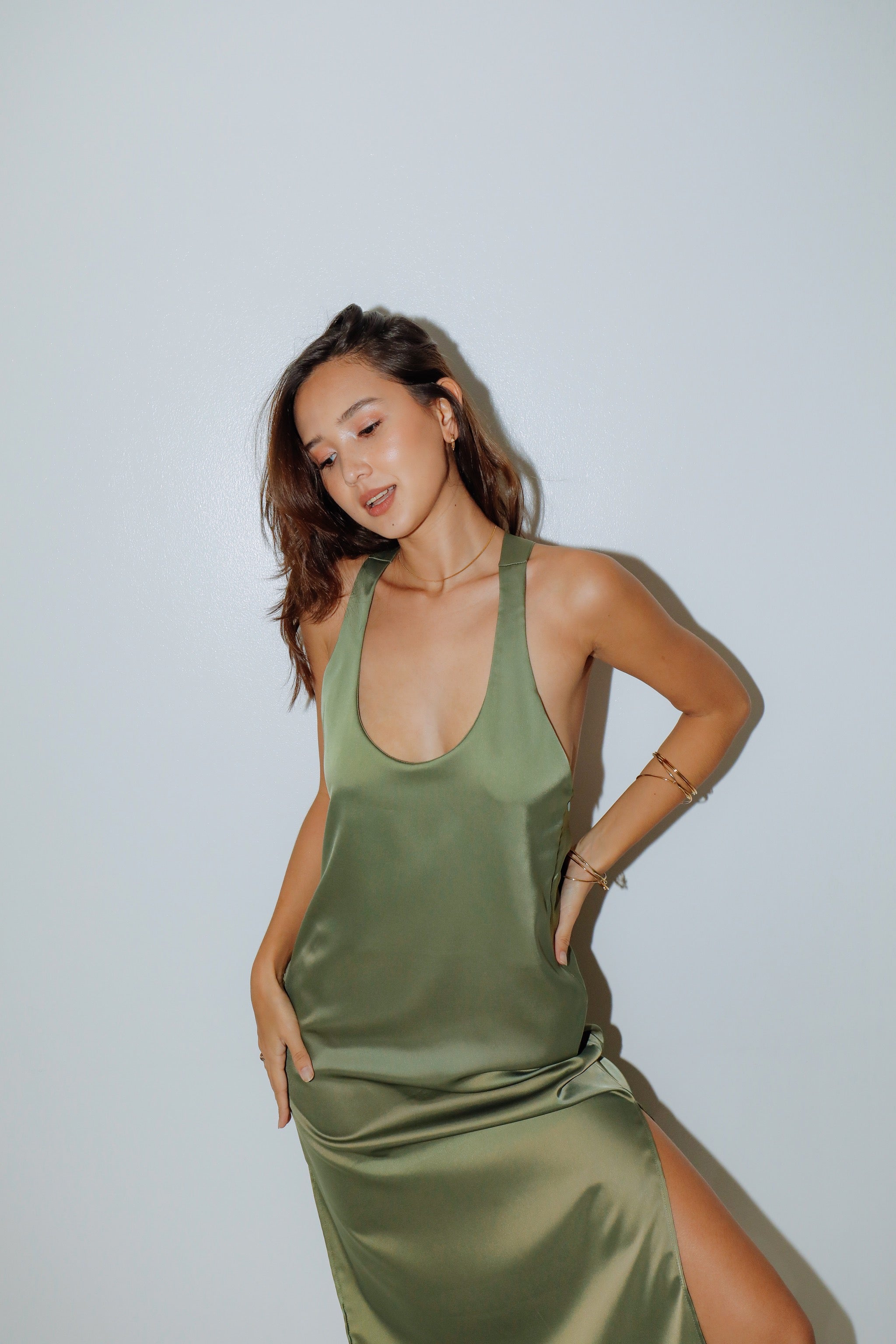 GNO Slip Dress • Olive